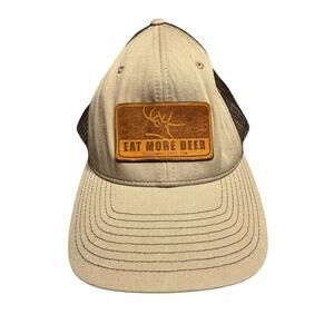 Eat More Deer Hat Men’s One Size Tan Richardson 112